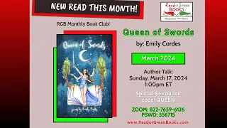 RGB Book Club Author Talk feat. Emily Cordes & "Queen of Swords"