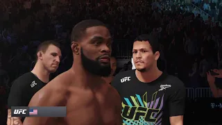 Tyron Woodley vs Rafael Dos Anjos UFC 4 Simulation