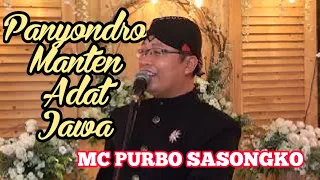 Panyondro Manten Adat Jawa Yang Bikin Terharu MC Purbo Sasongko