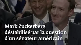 Zuckerberg déstabilisé par la question intime d'un sénateur américain