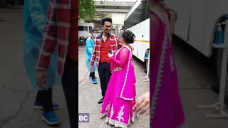Bharti Singh and harsh limbhachiya snapped on the sets of dance deewane