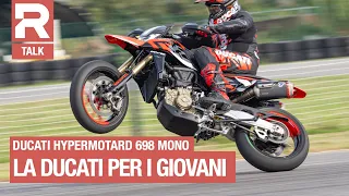 Ducati Hypermotard 698 Mono: the motard gets a red tint. All secrets revealed