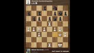 Mikhail Botvinnik vs Alexander Konstantinopolsky • USSR Championship, 1952