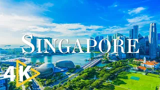 FLYING OVER SINGAPORE (4K UHD) - Relaxing Music With Beautiful Nature Videos - 4K Video Ultra HD