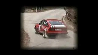 Alfa Roméo Alfetta GTV6 de Yves Loubet au Tour de corse en 1985.