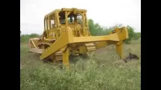 Caterpillar D7G Root plowing