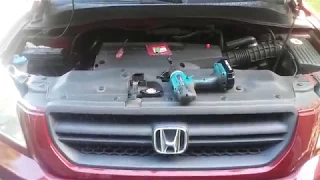 How to replace detonation knock sensor, where is it located? Honda Pilot Odyssey Acura MDX