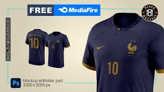 Soccer jersey mockup FREE PSD + Download