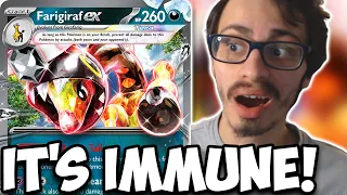 NEW Farigiraf ex Is IMMUNE To Basic ex Pokemon! Anti Meta Combo Deck PTCGL