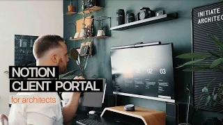 Notion Client Portal for Architects