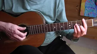 C C Rider - EZ Fingerpicking Blues Lesson - TAB avl