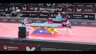 서효원 SUH Hyo Won (KOR) vs LEE Hoi Man Karen (HKG), 2023 Pyeongchang Asian Table Tennis Championships