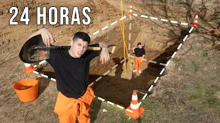 24 Horas EXCAVANDO un BÚNKER bajo el SOL