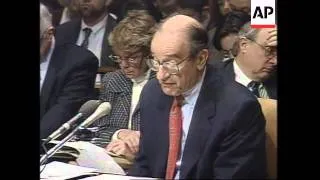 USA: WASHINGTON: ALAN GREENSPAN ECONOMY SPEECH