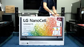 LG 50" NANO756PB 2021 Unboxing, Setup and 4K HDR Demos Nanocell 756PB