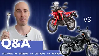 🦄 CRF300 RALLY vs DR650 | Does Weight Matter? | KLX300 vs DRZ400E vs WR250R vs CRF300L | Bike Banter