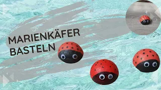 Marienkäfer aus Styroporkugel basteln | Basteln mit Kindern | Ladybug made of styrofoam ball