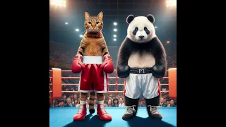 Cat vs Panda #shorts #viral #trending #ai #cat #catlover #cats #cute #sad #ai#貓#kitten #meow#chatgpt