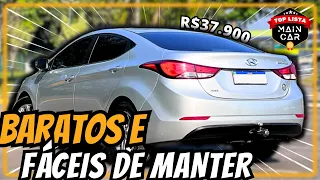 5 Carros INCRÍVEIS e BARATOS DE MANTER | BEM EQUIPADOS, BARATOS e FÁCEIS DE MANTER🔥