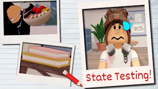 State Testing Morning Mayhem: Nervous In Trouble! | Roblox | #roblox #berryave #morningroutine