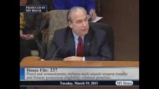 House Public Safety Finance and Policy Committee - part 1  3/19/13