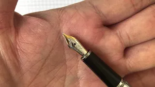 1 minute pen review (49) MontBlanc 144 steel