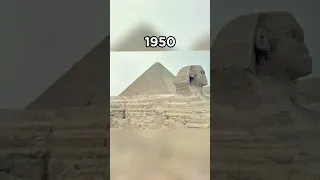 Evolution of Pyramid of Giza, 1800 - 2023. #shorts