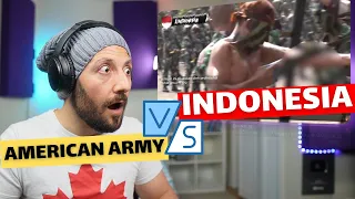 🇨🇦 CANADA REACTS TO AMERICAN ARMY vs INDONESIA, Fight‼️ Who Wins? reaction