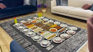 GUEST IFTAR TABLE PREPARATION ✅/ IFTAR MENU FOR 20-25 PEOPLE/ GUEST DINNER MENU