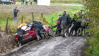 Rally Fans Helping Rally Drivers Compilation | Great Moments