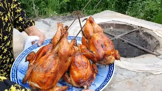 Курица в тандыре по-таджикски (Chicken in tandoor in Tajik)