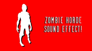 How to Make ZOMBIE HORDE Sound Effect!