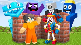 Build to SURVIVE with POMNI in Minecraft! (The Amazing Digital Circus)