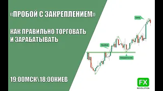 100% способ торговать "Пробой с Закреплением" прибыльно