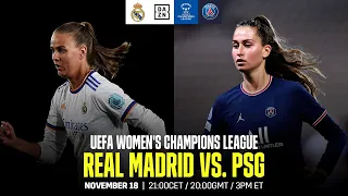 Real Madrid vs. PSG | UEFA Women’s Champions League Matchday 4 Full Match