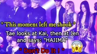 BTS & Blackpink know about Taennie + Taennie jealous moments ( Kai and Hanbin)