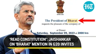 Modi Govt's First Response On India Vs Bharat Row; 'Read Constitution, ' Jaishankar Jabs Opposition