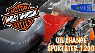 Harley Sportster 1200 Oil Change