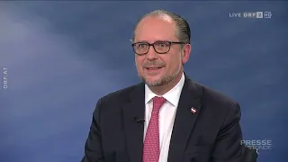 2023-07-02 1105 Pressestunde mit Außenminister Alexander Schallenberg, ÖVP