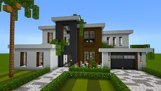 Minecraft: How to Build a Modern Mansion 4 | PART 2