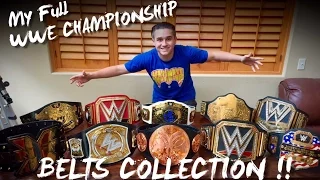 MY FULL WWE CHAMPIONSHIP TITLE BELTS COLLECTION!!