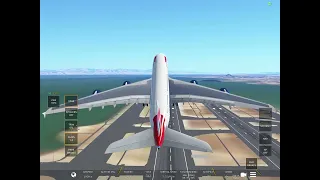 Landing and taking off a plane