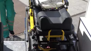 Unloading the stretcher