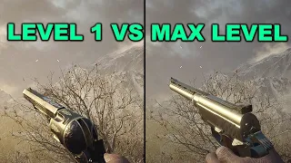 Resident Evil Village - All Magnum Weapon Damage Comparison (LEVEL 1 VS MAX LEVEL)