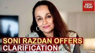 "No One Is Saying That Afzal Guru Is Innocent" Clarifies Soni razan On Tweet