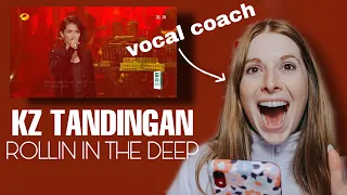 Vocal coach reacts to KZ Tandingan-“Rolling in the deep”