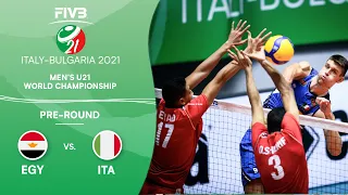 EGY vs. ITA - Pre-Round | Full Game | Men's U21 Volleyball World Champs 2021