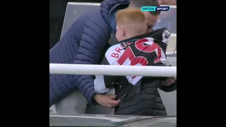 Bruno Guimarães shirt makes young Newcastle fan's day