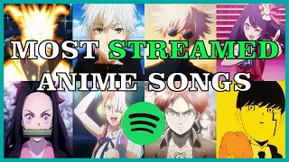 Top 50 Most Streamed Anime Songs on Spotify