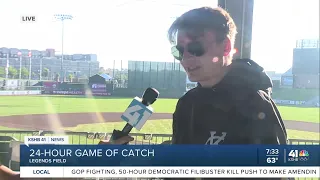 Kansas City Monarchs hold 24-hour catch game in honor of 'Friends Night'